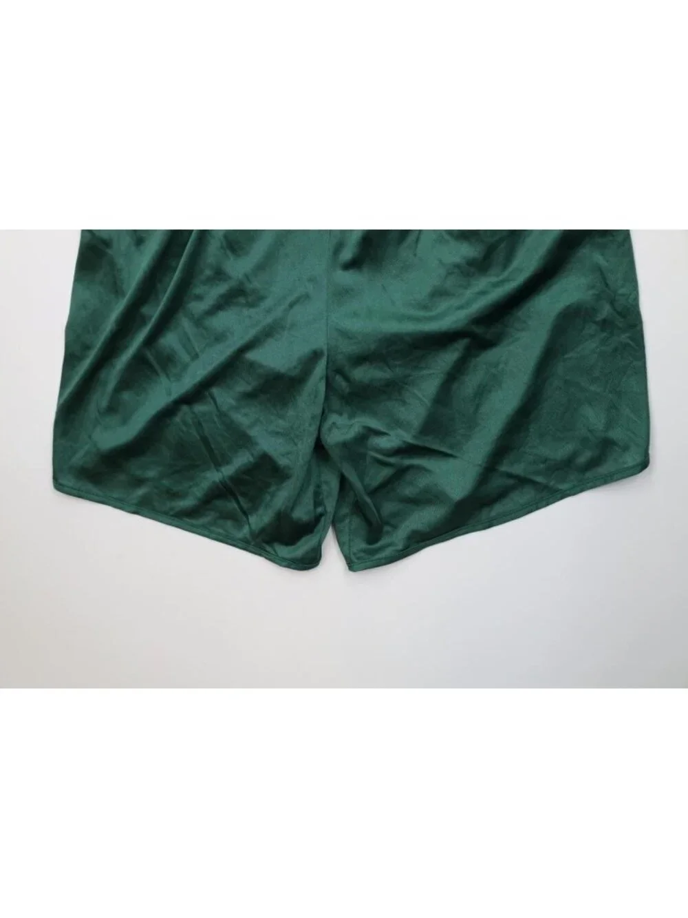 Vintage 90s Mens XL Silky Nylon Lined Running Jogging Short Shorts Green USA